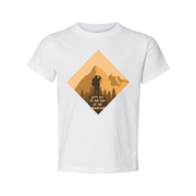 Unisex Outdoor Hiking Graphic T Shirt With Diamond Mountain Silhouette And Hiker