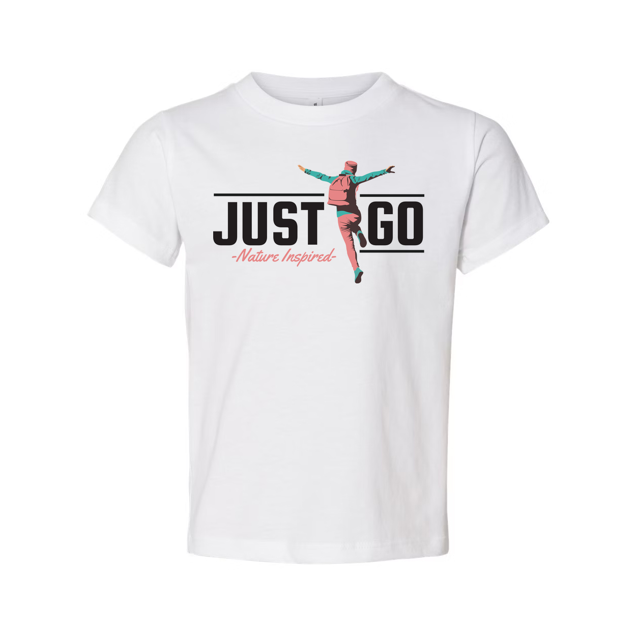 Just Go Nature Inspired Outdoor Graphic Tee For Unisex Adults With Adventure Theme