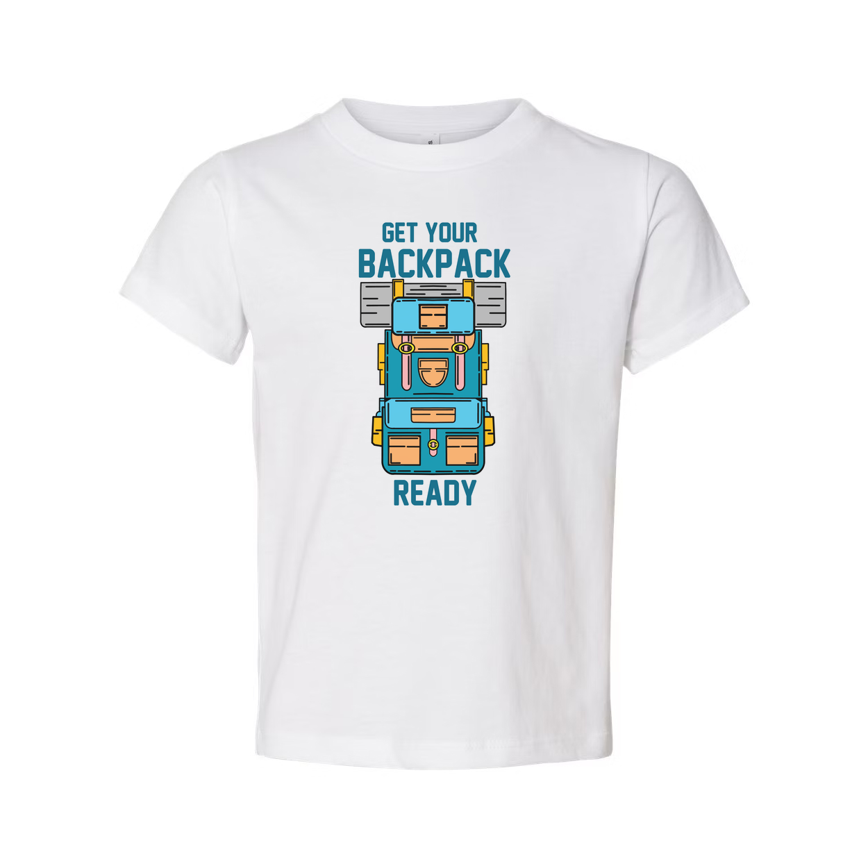 Unisex Outdoor Backpack Graphic T Shirt With Colorful Adventure Backpack Illustration