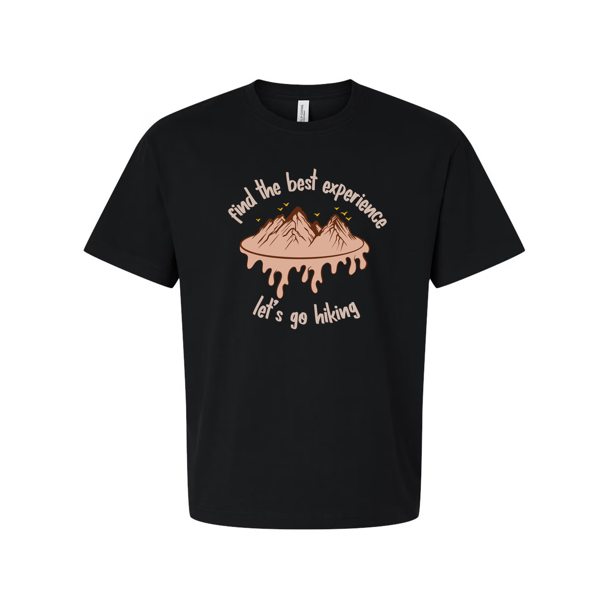 Unisex Outdoor Hiking Graphic T Shirt With Mountain Drip Illustration and Slogan