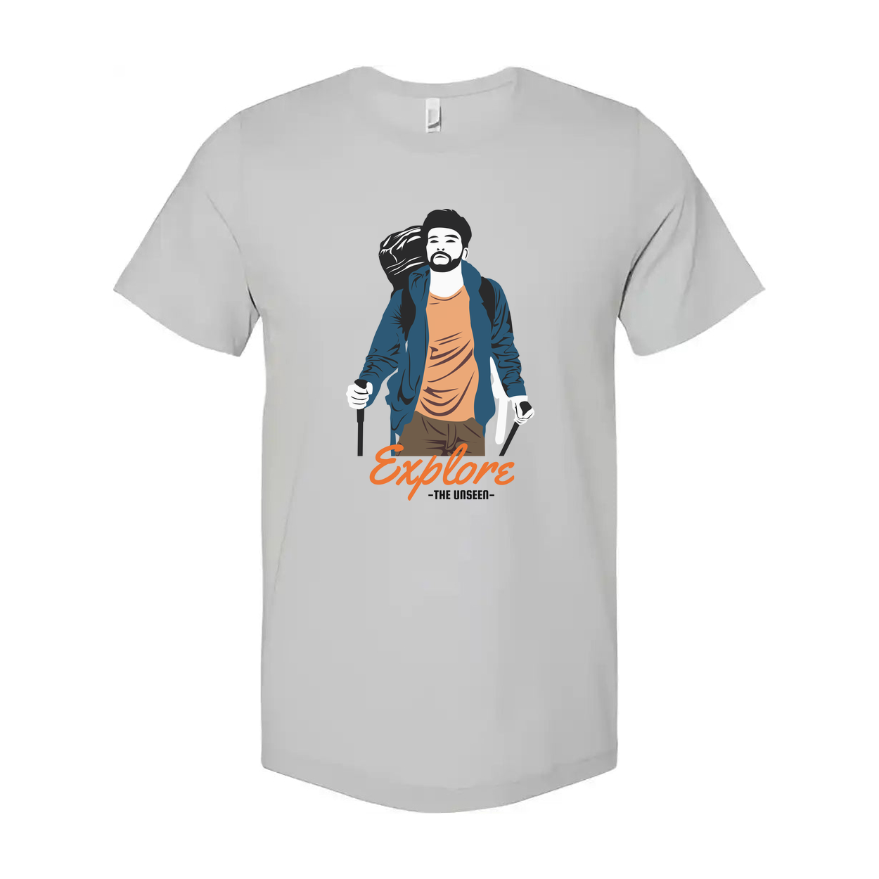 Explore The Unseen Hiking Graphic Unisex T Shirt