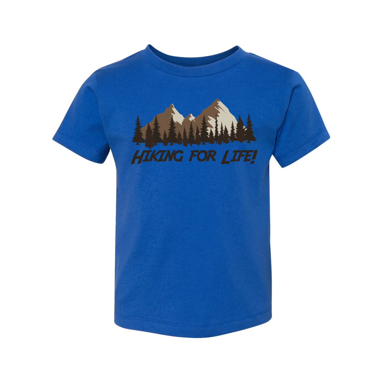 Unisex Outdoor Hiking Graphic T Shirt With Mountain Range And Pine Tree Design For Enthusiasts