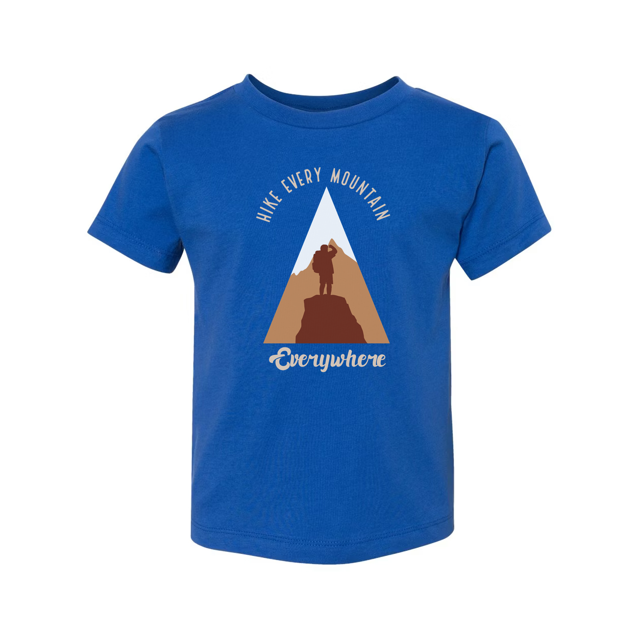 Unisex Outdoor Adventure T Shirt With Hike Every Mountain Everywhere Graphic Print