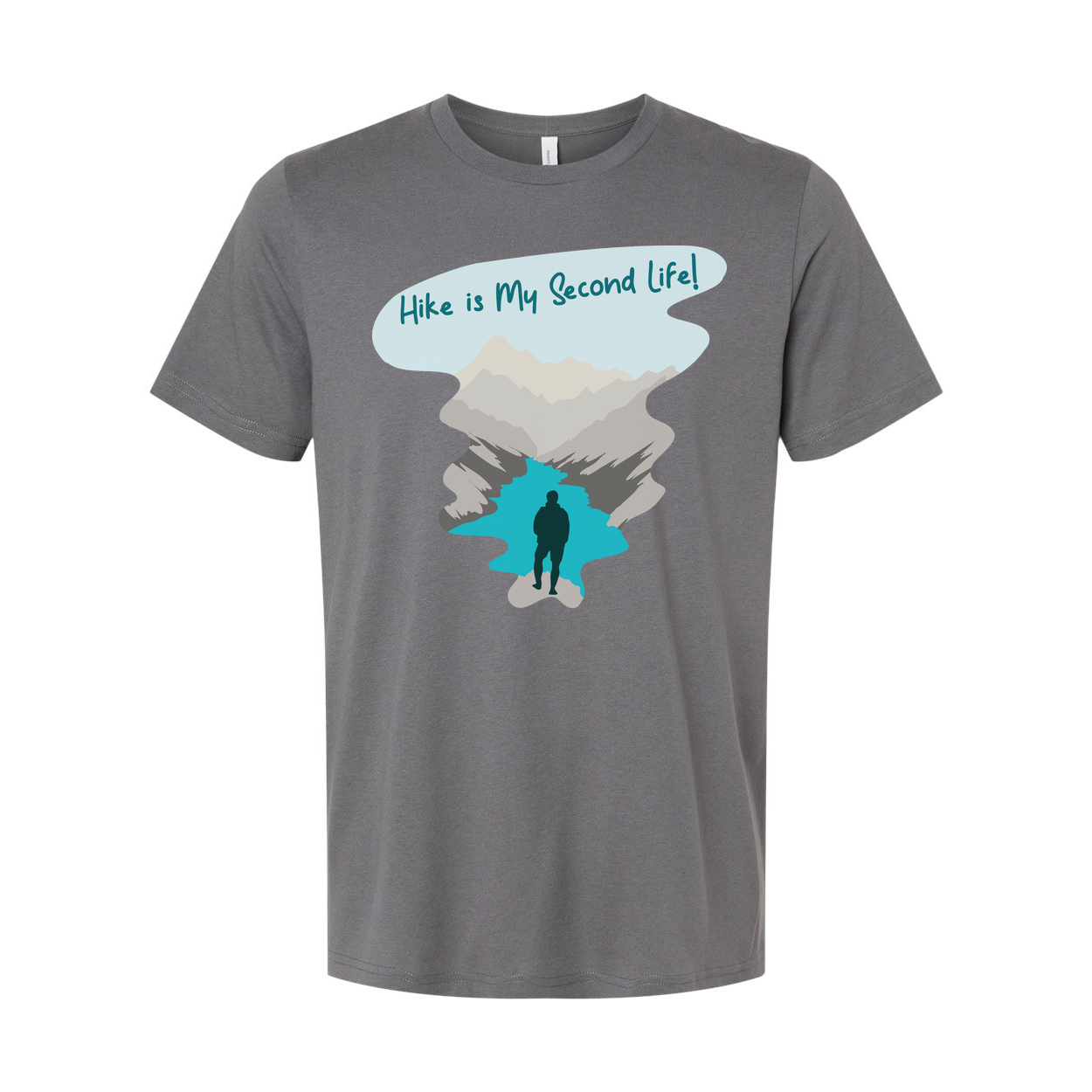Unisex Hiking T Shirt With Mountain Landscape Graphic For Outdoor Adventure Enthusiasts