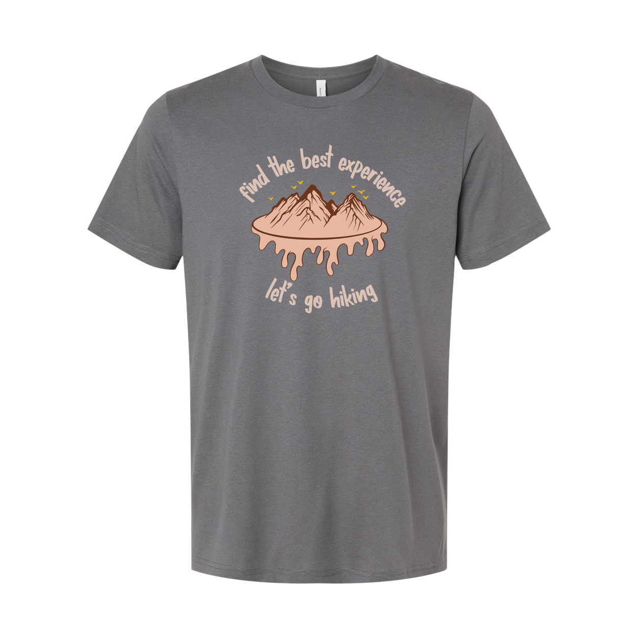 Unisex Outdoor Hiking Graphic T Shirt With Mountain Drip Illustration and Slogan