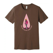 Unisex Outdoor Hiking T Shirt With Pink Teardrop Graphic And Hiking Calm Your Soul