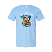 Unisex Outdoor Hiking Backpack Graphic T Shirt With Roll Mat It's Time To Hike Adventure Gear Tee