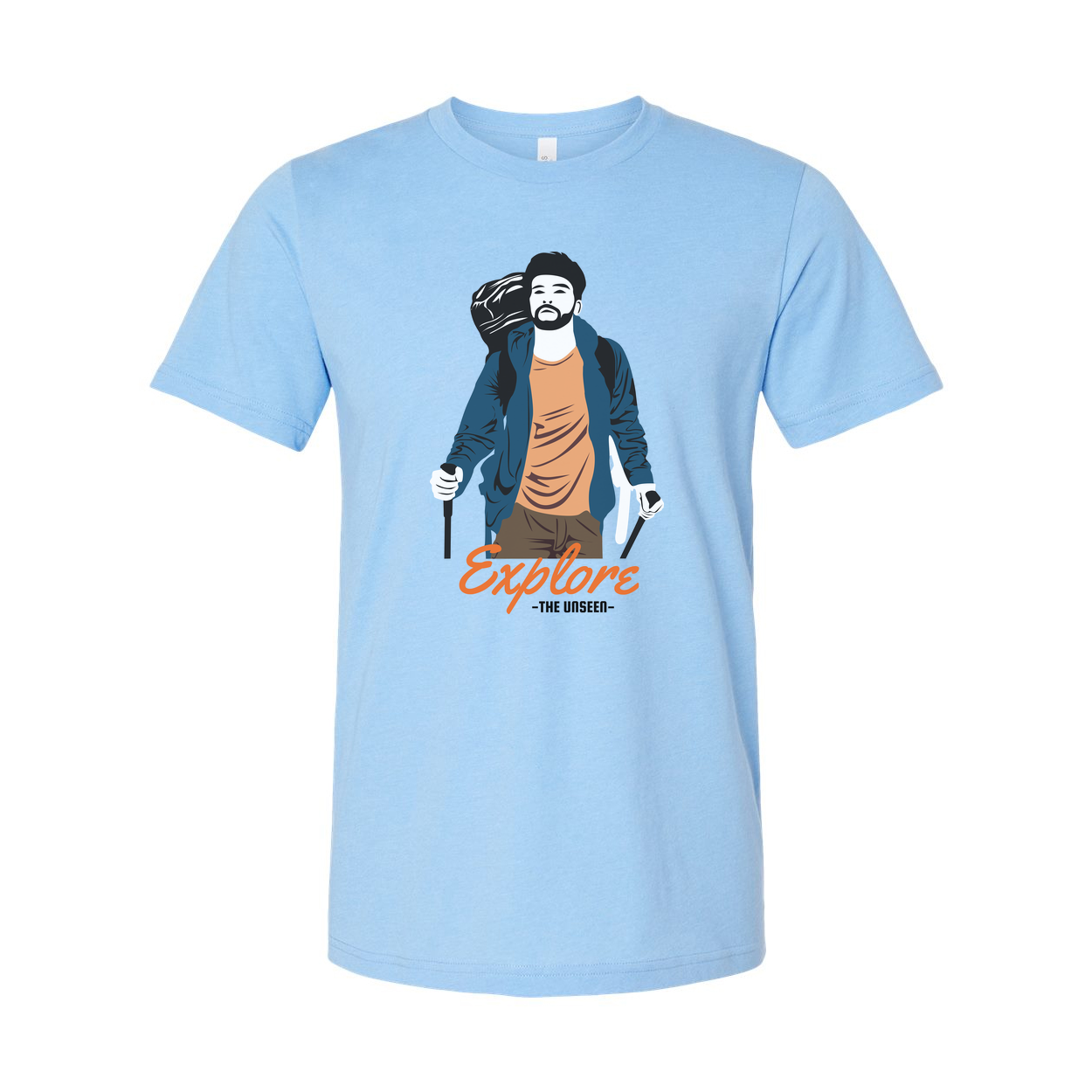 Explore The Unseen Hiking Graphic Unisex T Shirt