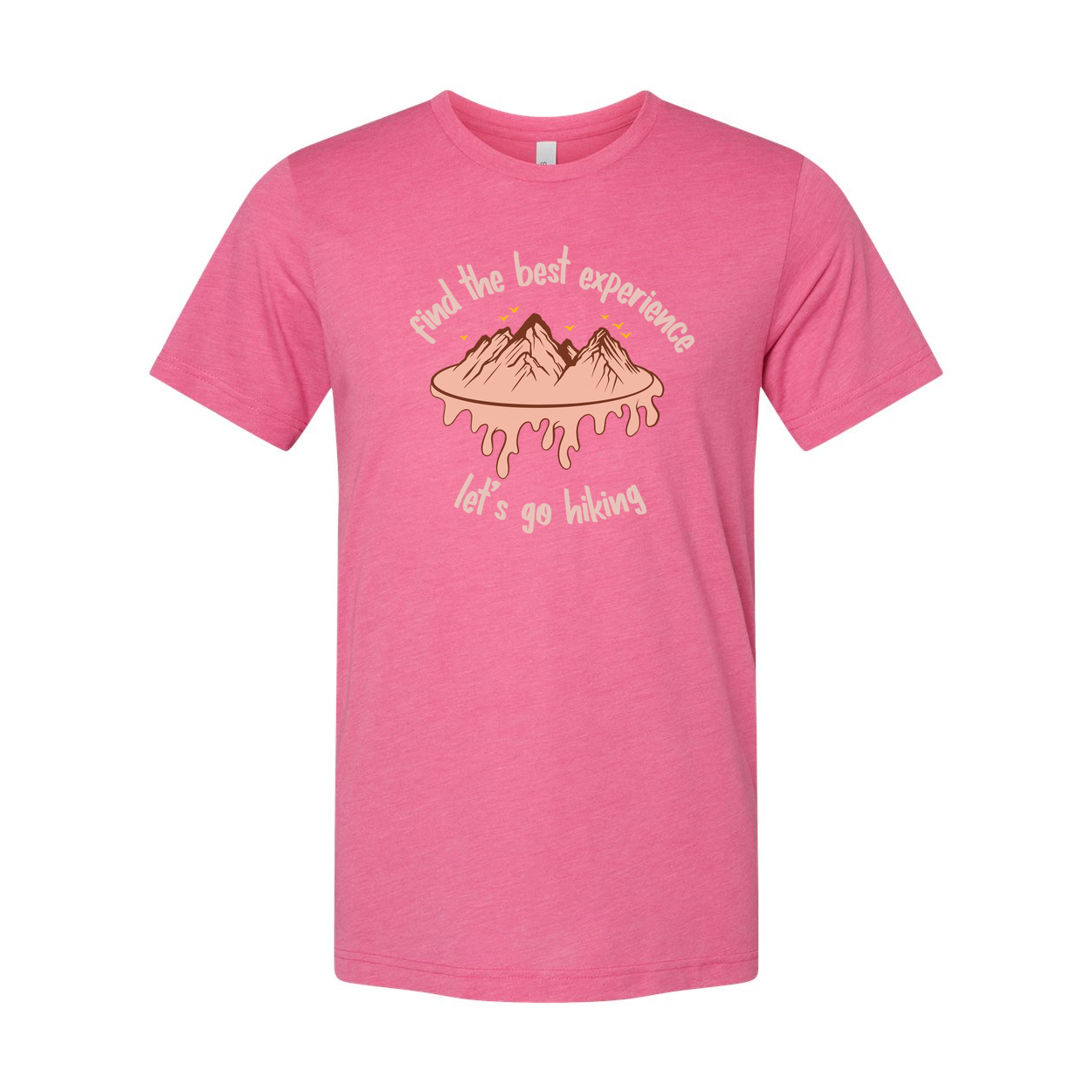 Unisex Outdoor Hiking Graphic T Shirt With Mountain Drip Illustration and Slogan