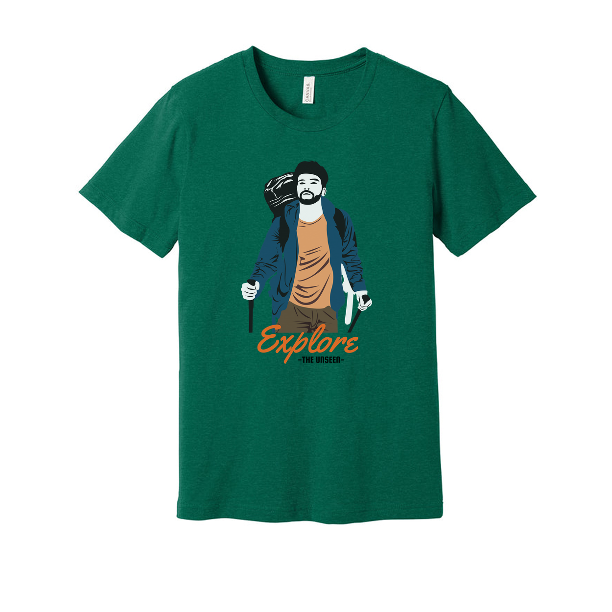 Explore The Unseen Hiking Graphic Unisex T Shirt