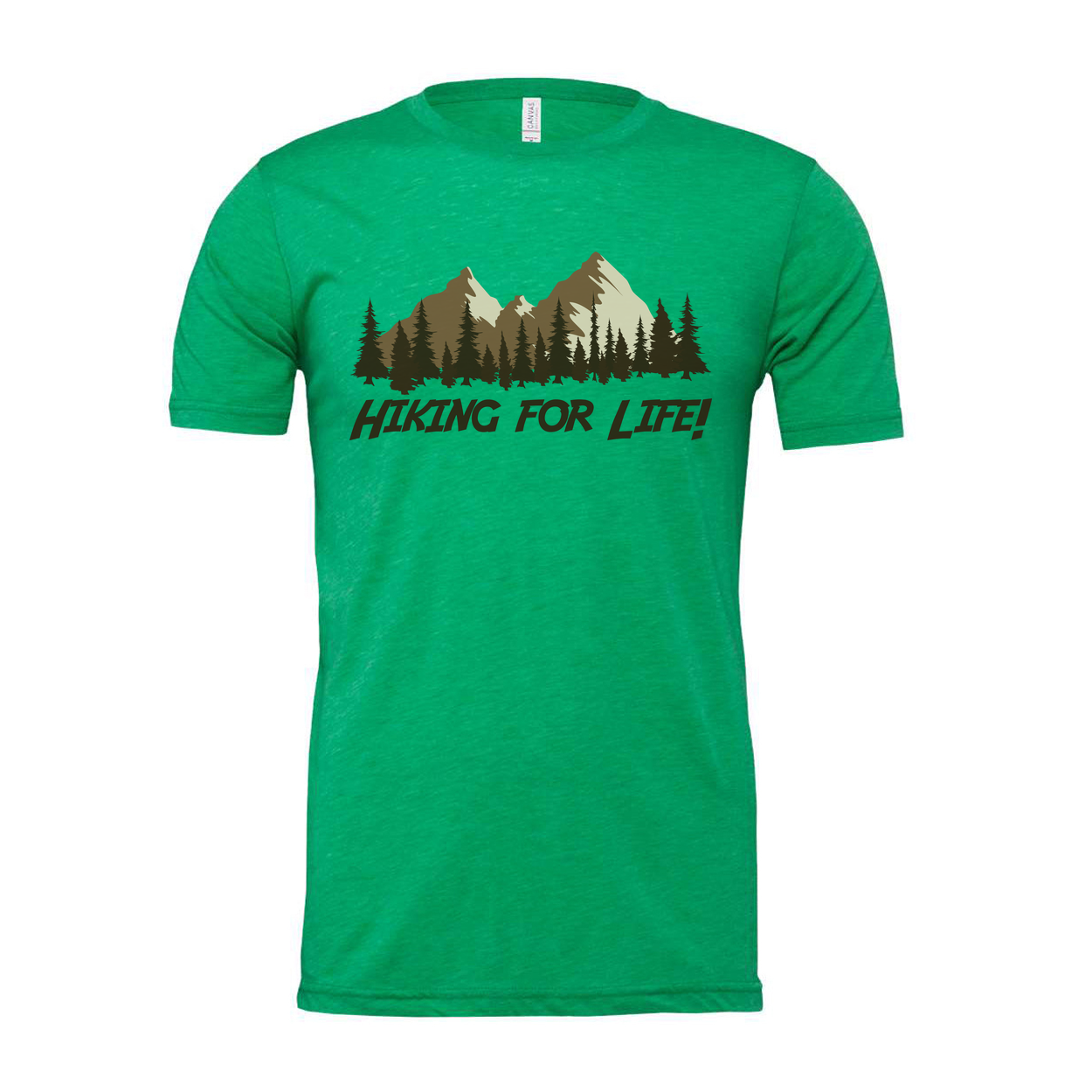 Unisex Outdoor Hiking Graphic T Shirt With Mountain Range And Pine Tree Design For Enthusiasts