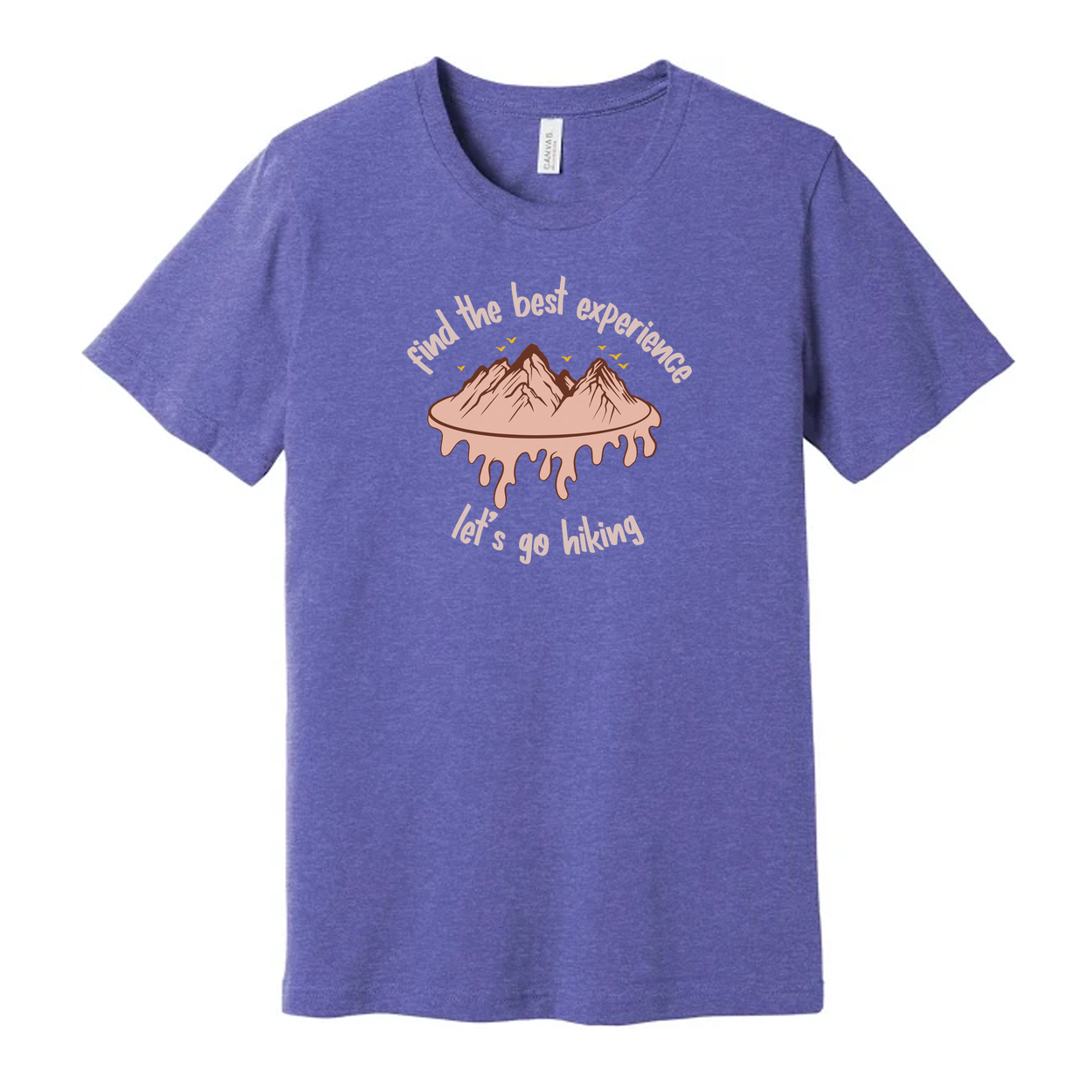 Unisex Outdoor Hiking Graphic T Shirt With Mountain Drip Illustration and Slogan