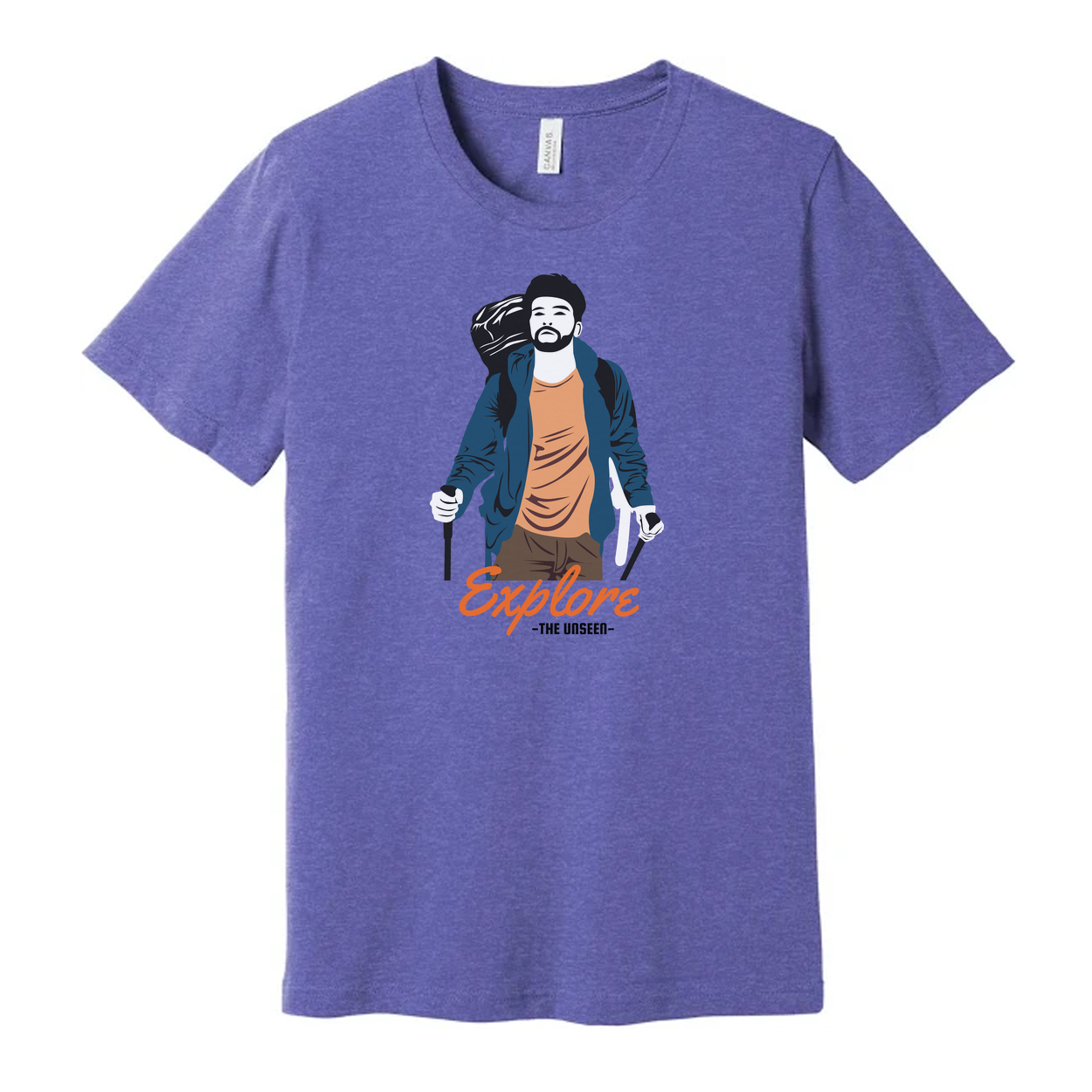 Explore The Unseen Hiking Graphic Unisex T Shirt