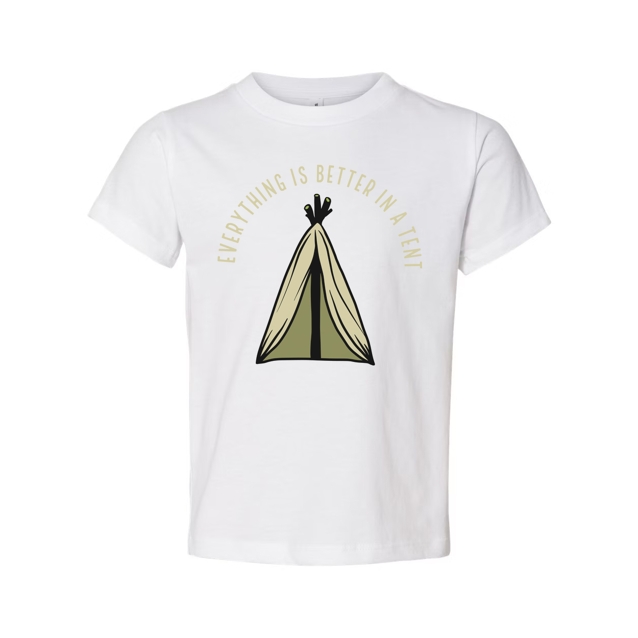 Everything Is Better In A Tent Graphic Tee For Outdoors Enthusiasts Unisex Comfort Wear