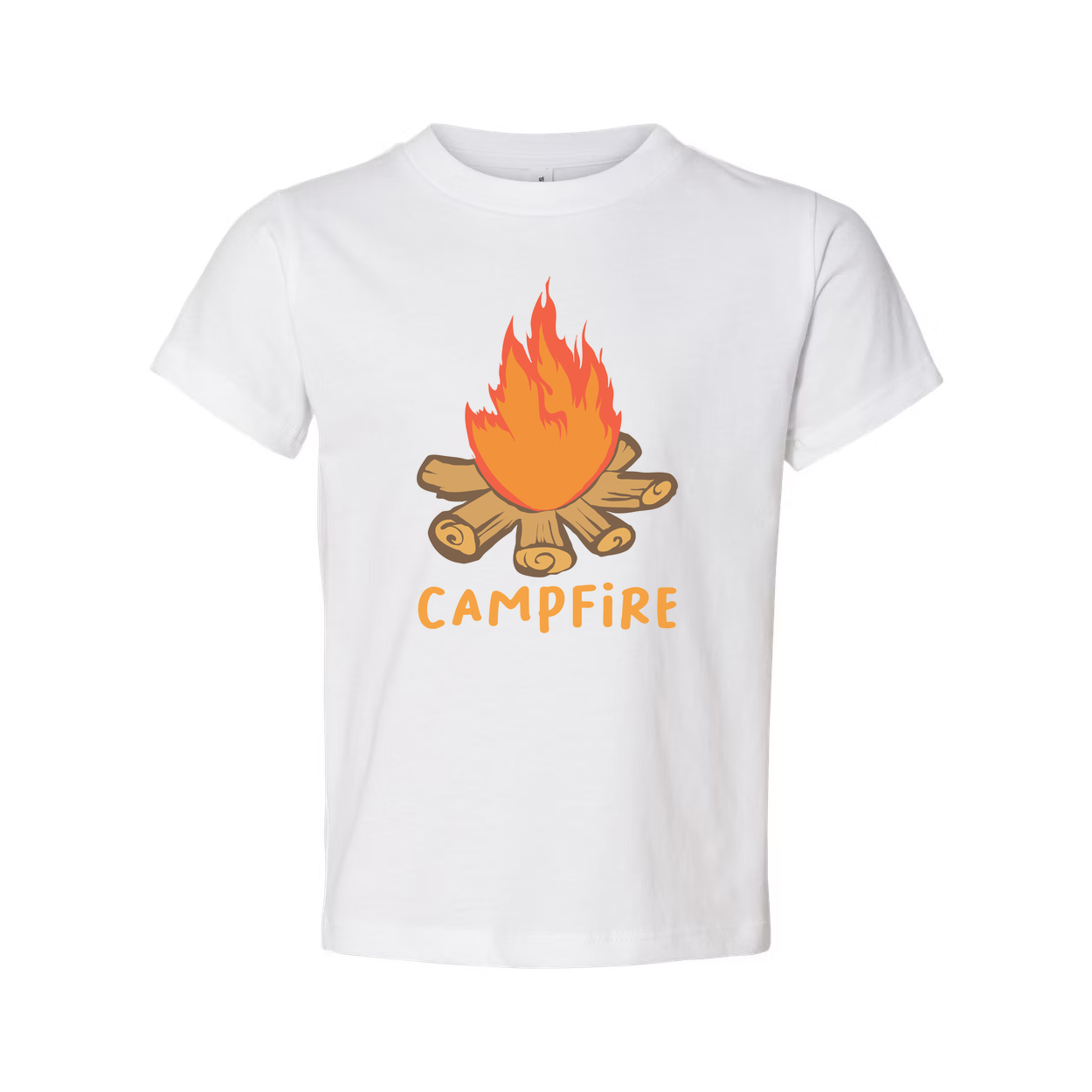 Unisex Campfire Graphic Tee For Outdoor Enthusiasts Casual Everyday Wear Perfect For Camping Trips