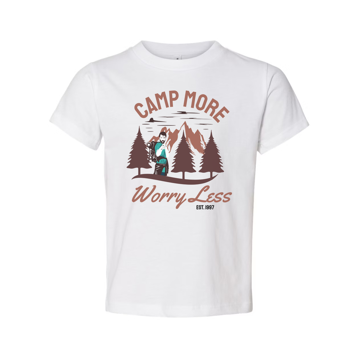 Camp More Worry Less Outdoor Adventure Unisex T Shirt