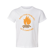 Unisex Outdoor Campfire Graphic T Shirt Featuring Burn Your Problems In A Campfire