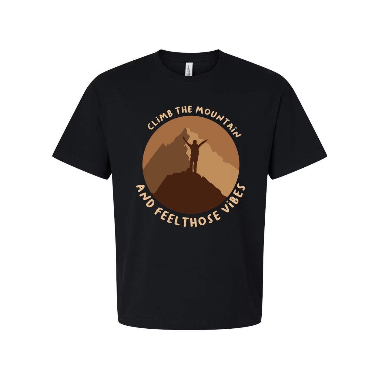 Unisex Outdoor Mountain Graphic T Shirt With Climb The Mountain And Feel Those Vibes