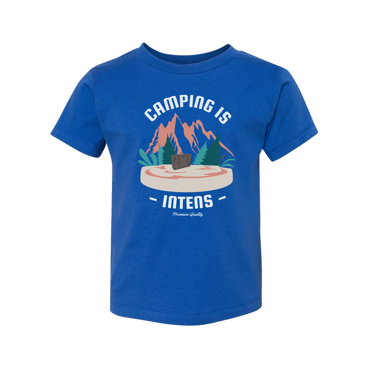Camping Is For Adventurers Mountain Forest Landscape Graphic T Shirt For Outdoors Enthusiasts Unisex