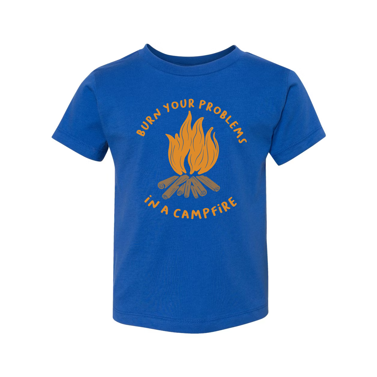 Unisex Outdoor Campfire Graphic T Shirt Featuring Burn Your Problems In A Campfire