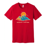 Adventure Is Everything Mountain Scene Graphic T Shirt for Outdoors Enthusiasts Everywhere