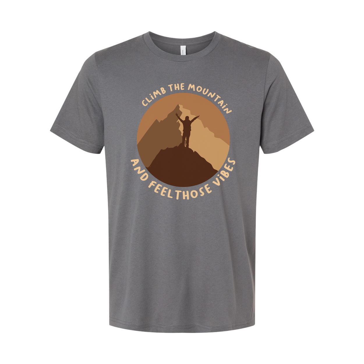 Unisex Outdoor Mountain Graphic T Shirt With Climb The Mountain And Feel Those Vibes