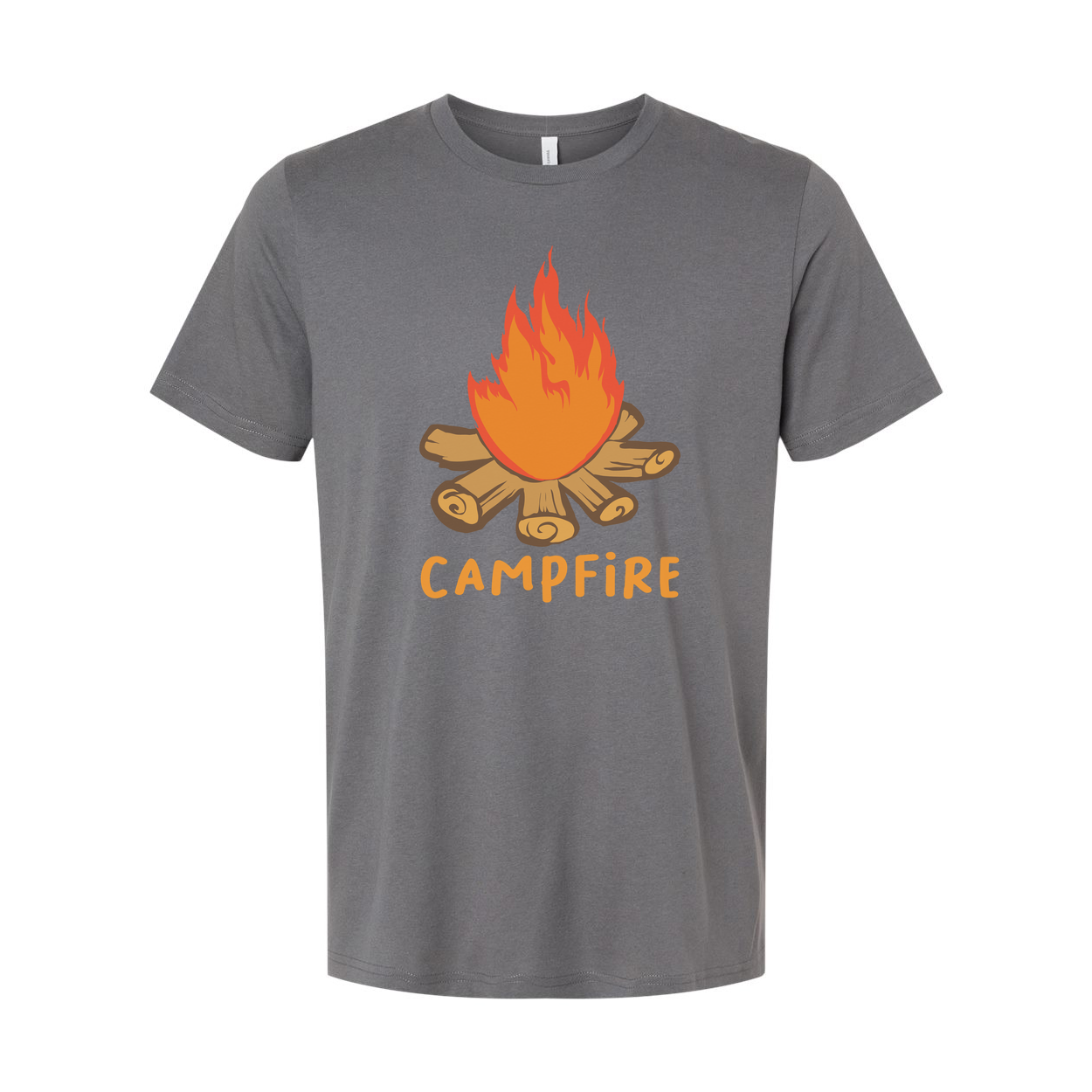 Unisex Campfire Graphic Tee For Outdoor Enthusiasts Casual Everyday Wear Perfect For Camping Trips