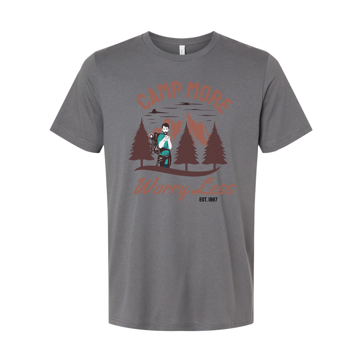 Camp More Worry Less Outdoor Adventure Unisex T Shirt