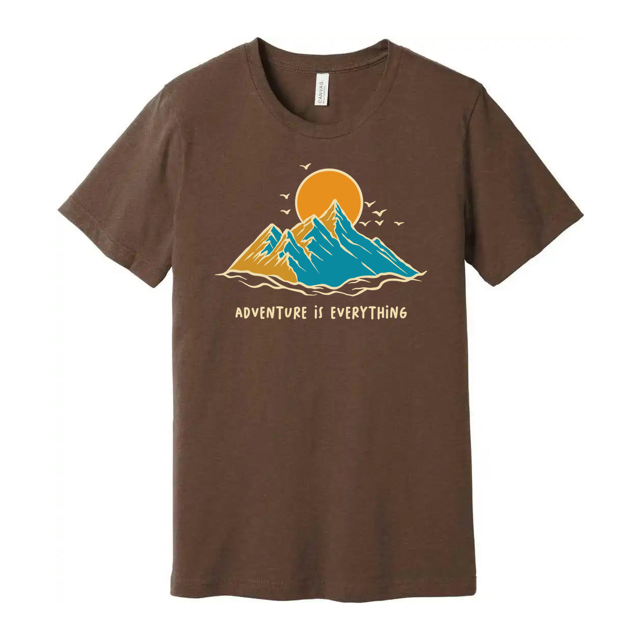 Adventure Is Everything Mountain Scene Graphic T Shirt for Outdoors Enthusiasts Everywhere