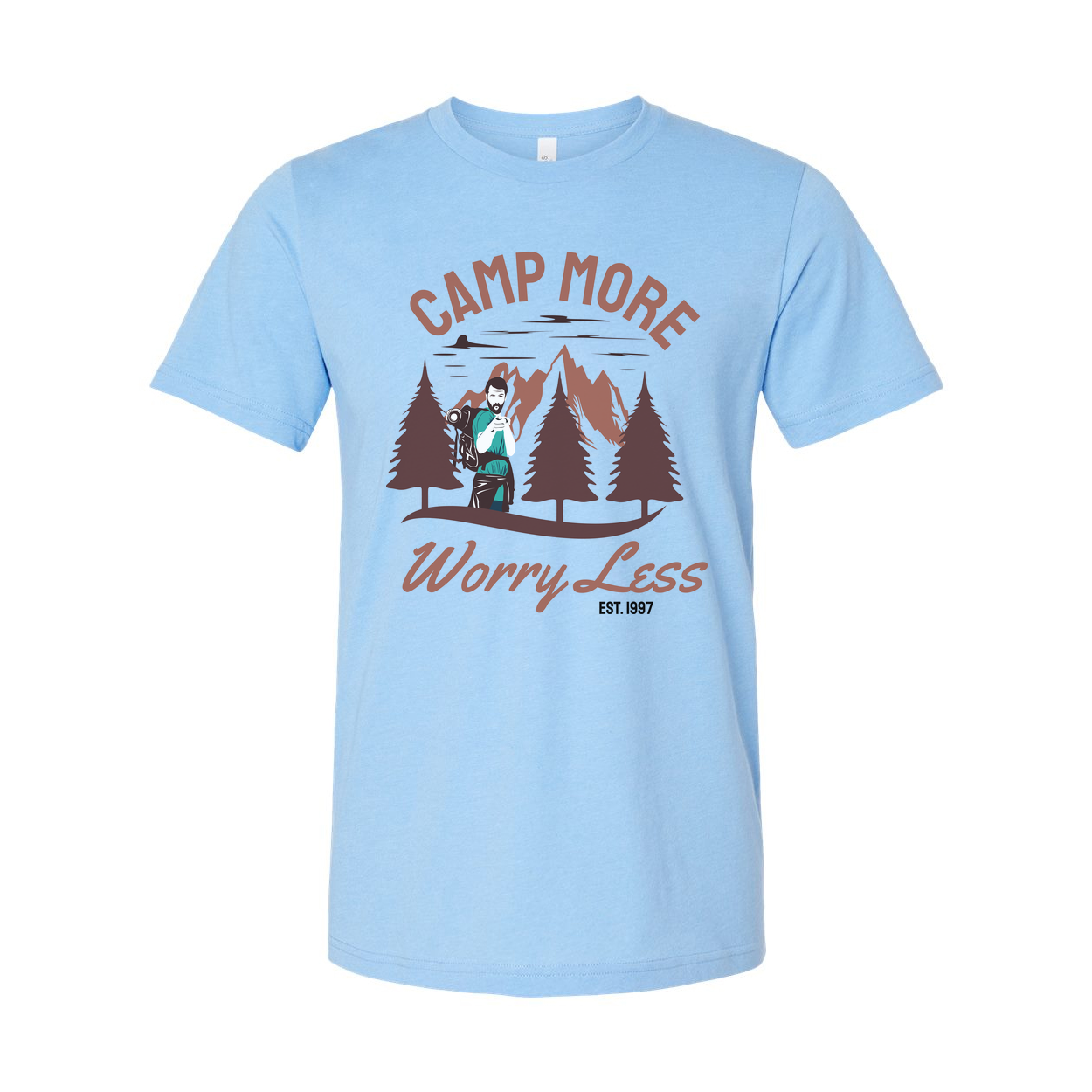 Camp More Worry Less Outdoor Adventure Unisex T Shirt