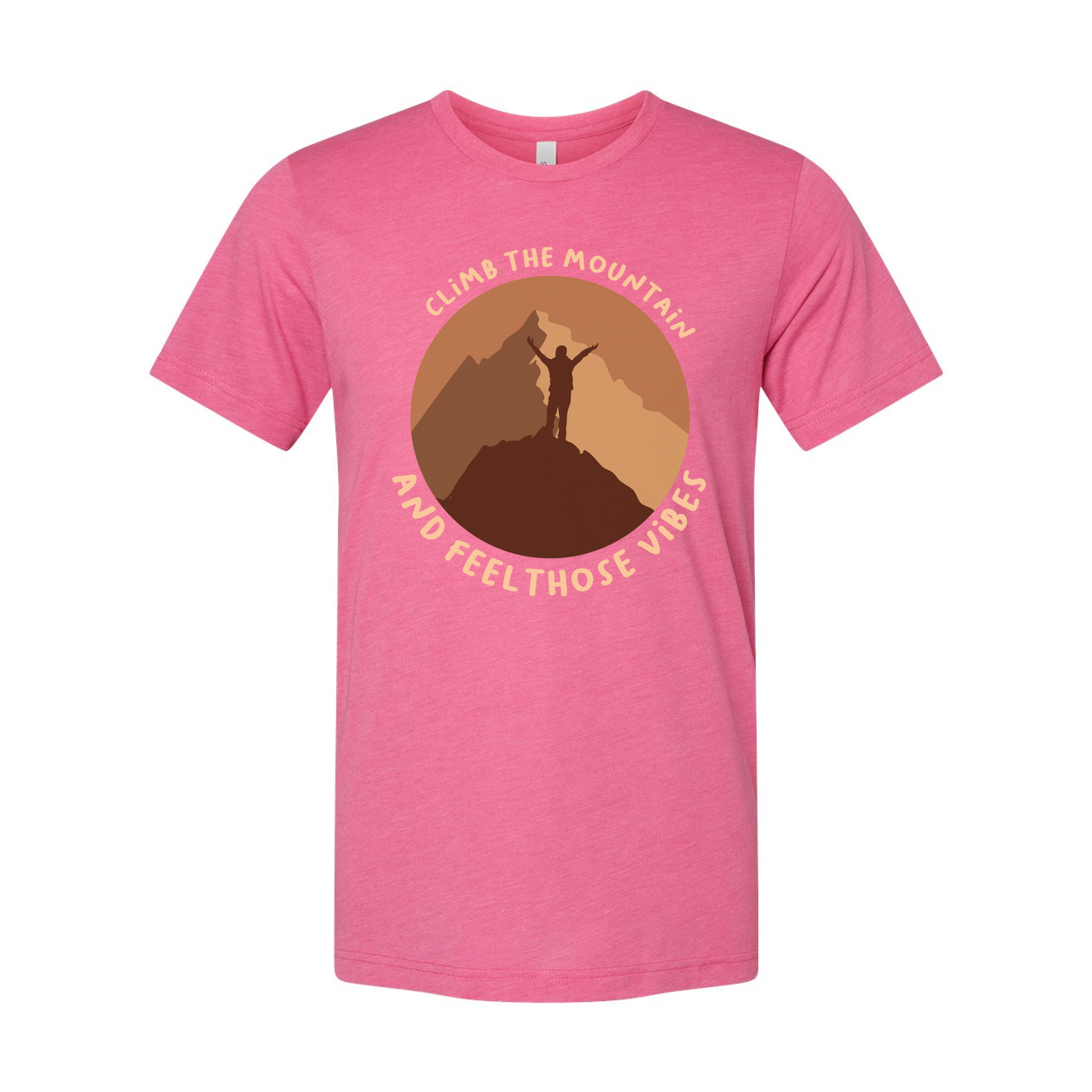 Unisex Outdoor Mountain Graphic T Shirt With Climb The Mountain And Feel Those Vibes