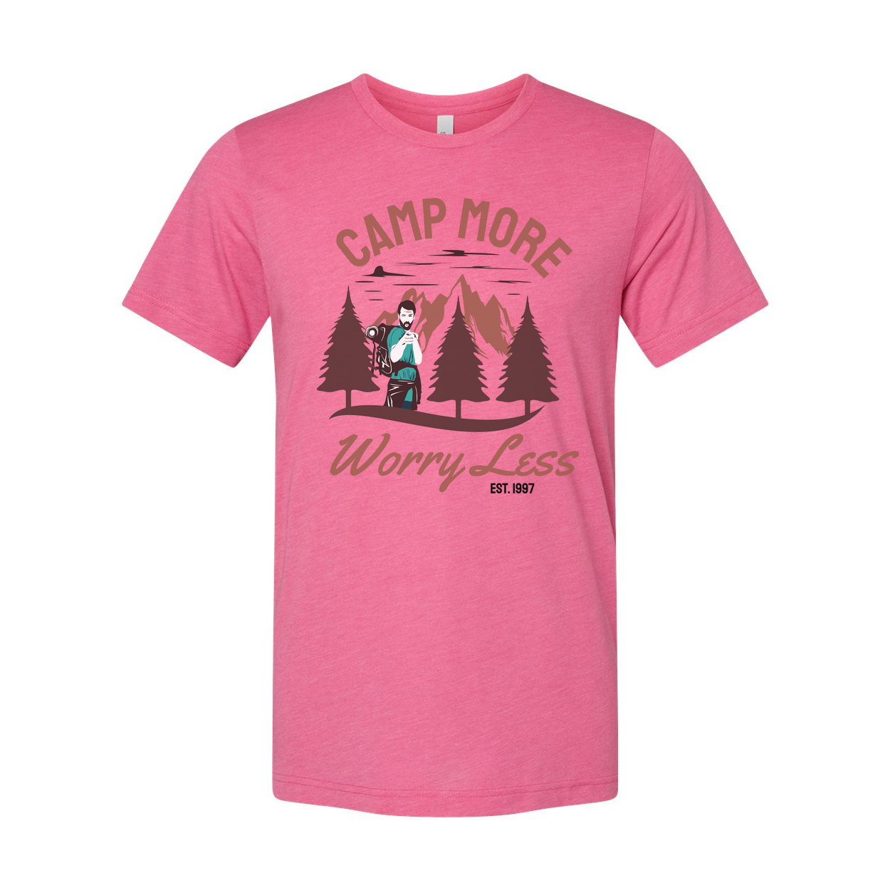 Camp More Worry Less Outdoor Adventure Unisex T Shirt