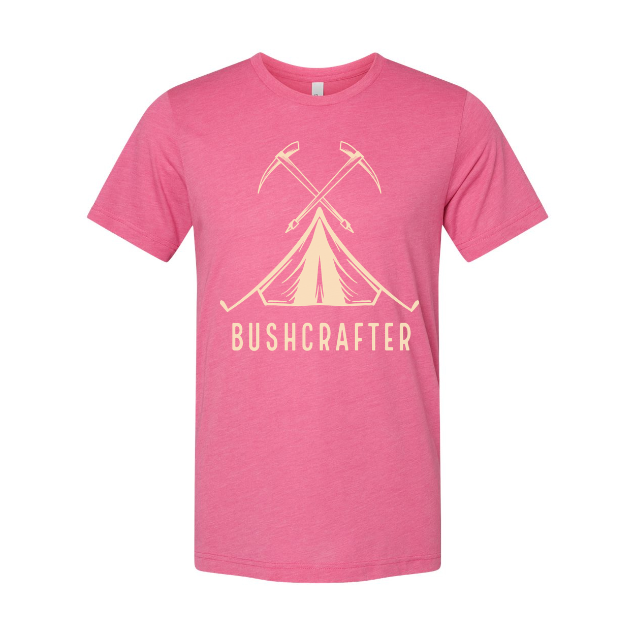 Unisex Outdoor Camping Tent and Crossing Axes Graphic T Shirt for Adventure Lovers