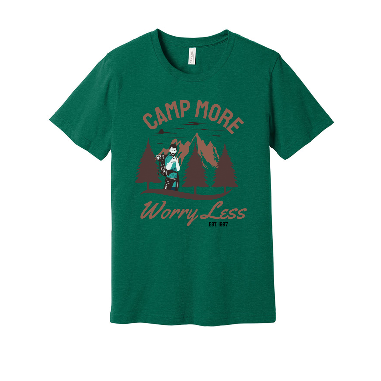 Camp More Worry Less Outdoor Adventure Unisex T Shirt