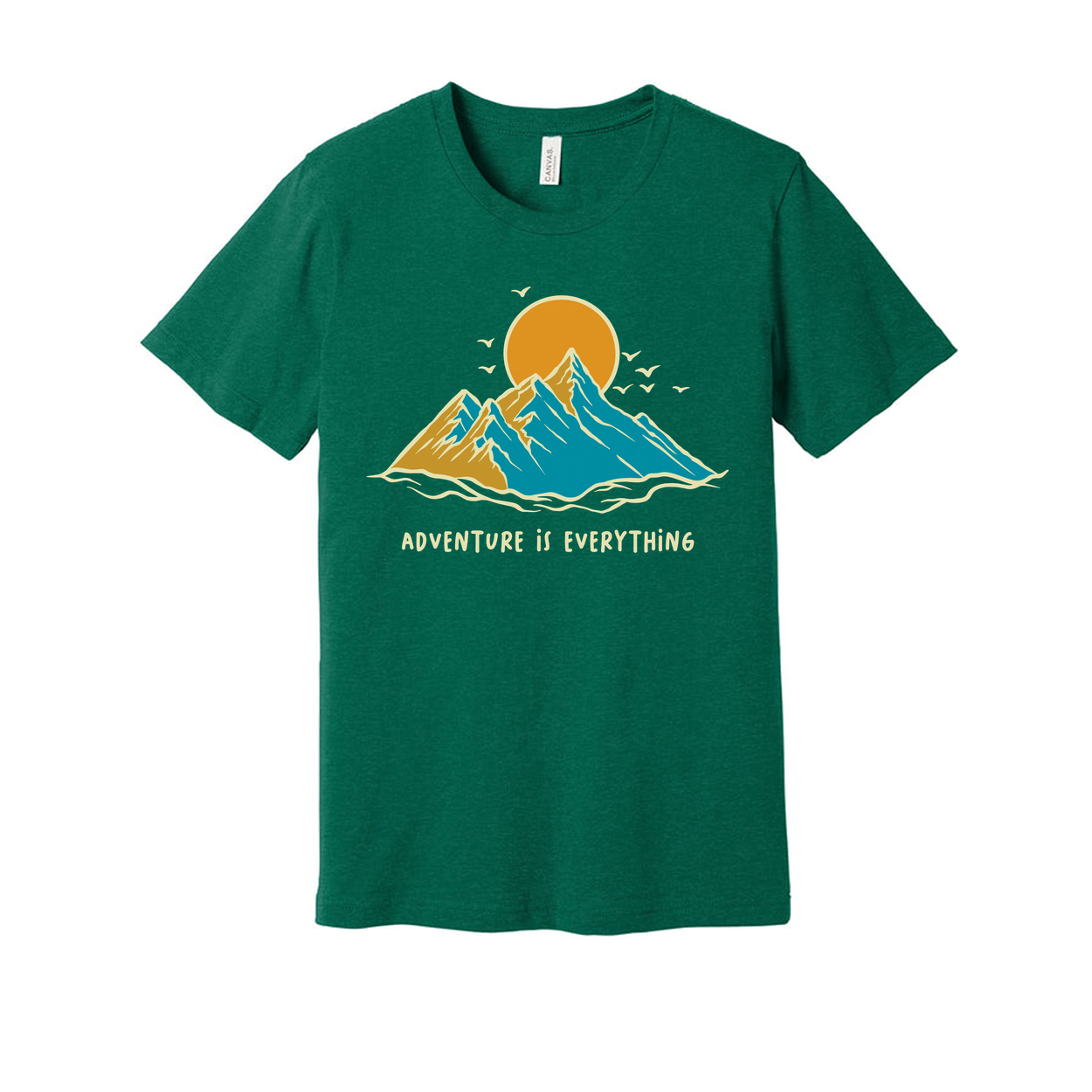 Adventure Is Everything Mountain Scene Graphic T Shirt for Outdoors Enthusiasts Everywhere