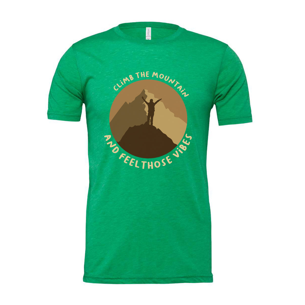Unisex Outdoor Mountain Graphic T Shirt With Climb The Mountain And Feel Those Vibes