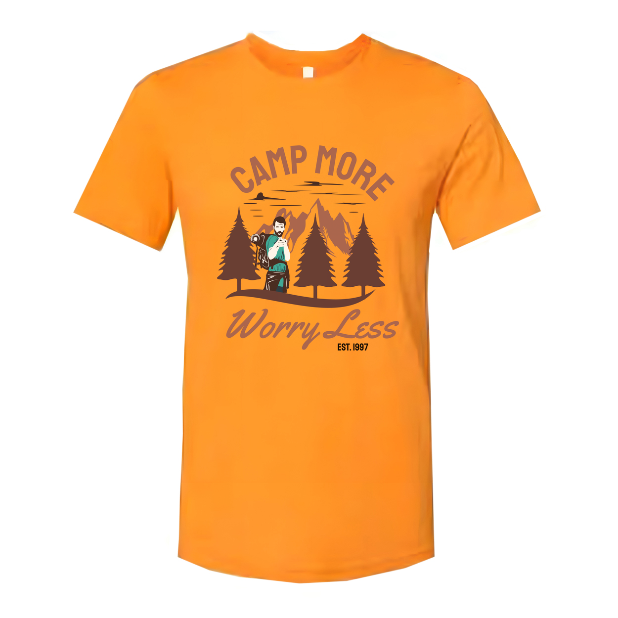 Camp More Worry Less Outdoor Adventure Unisex T Shirt