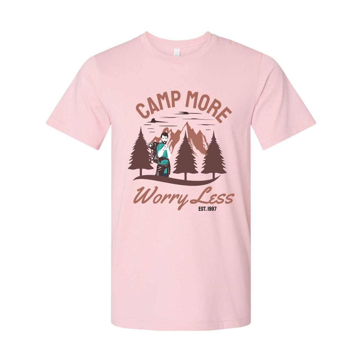 Camp More Worry Less Outdoor Adventure Unisex T Shirt