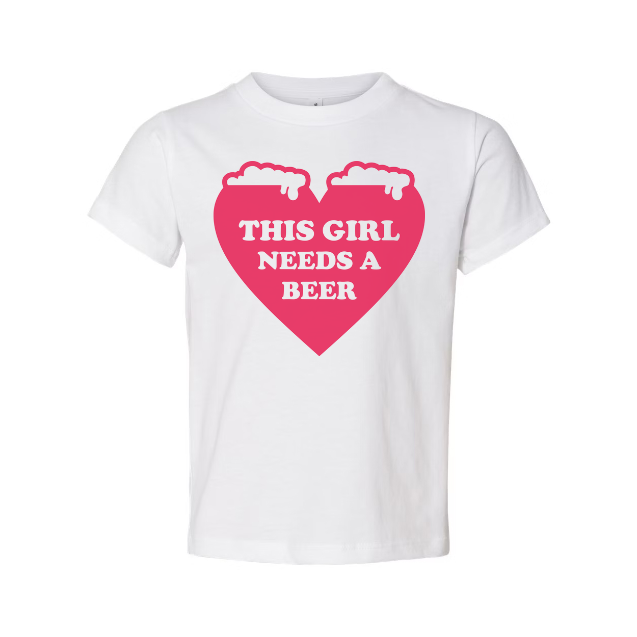 This Girl Needs A Beer Graphic Unisex Short Sleeve T Shirt For Casual Wear And Everyday Style