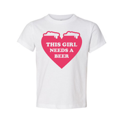 This Girl Needs A Beer Graphic Unisex Short Sleeve T Shirt For Casual Wear And Everyday Style