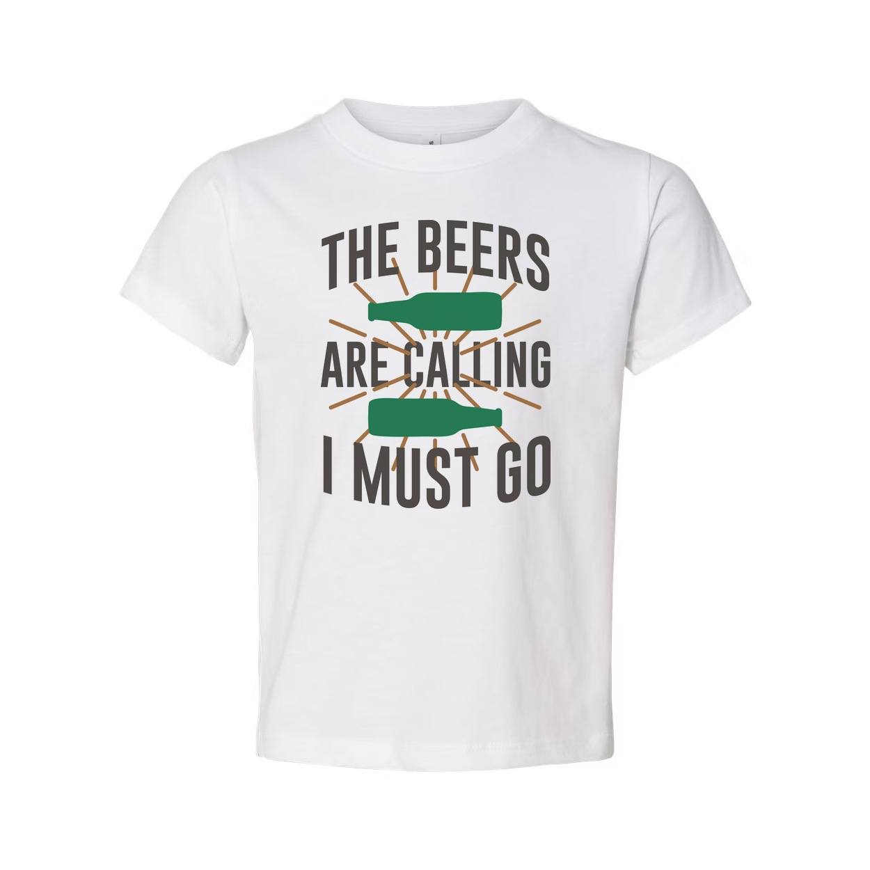 Unisex Beer Graphic Tee Shirt Featuring The Beers Are Calling I Must Go Quote For Beer Enthusiasts And Casual Wear