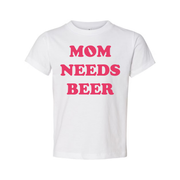 Unisex Mom Needs Beer Graphic Tee