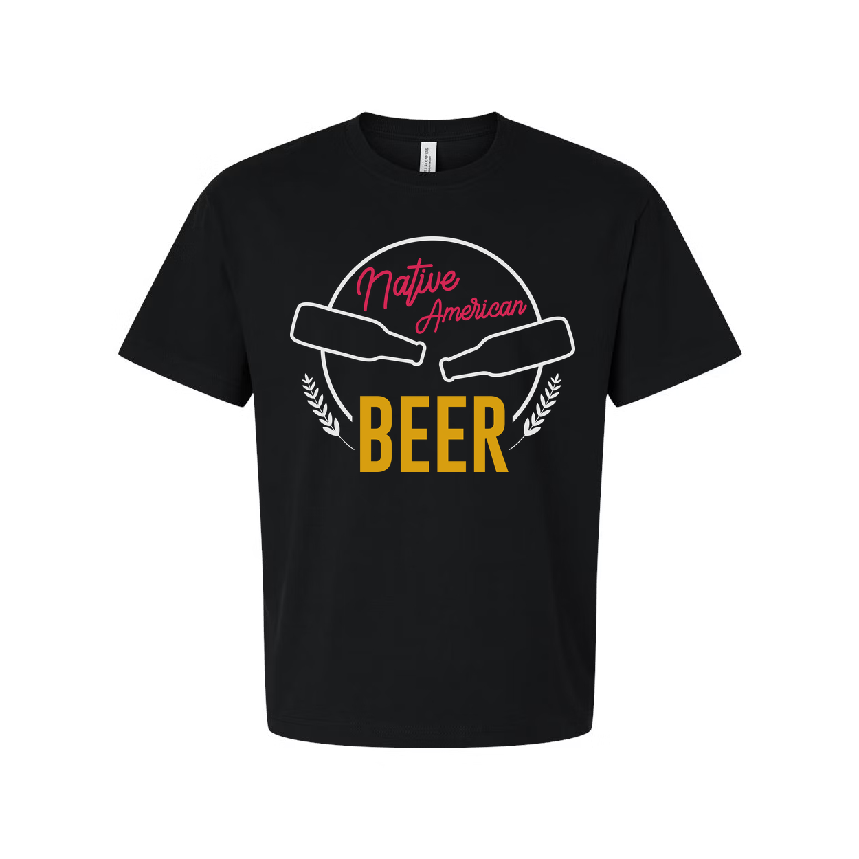 Native American Beer Graphic T Shirt For Unisex Short Sleeve Casual Wear And Everyday Use