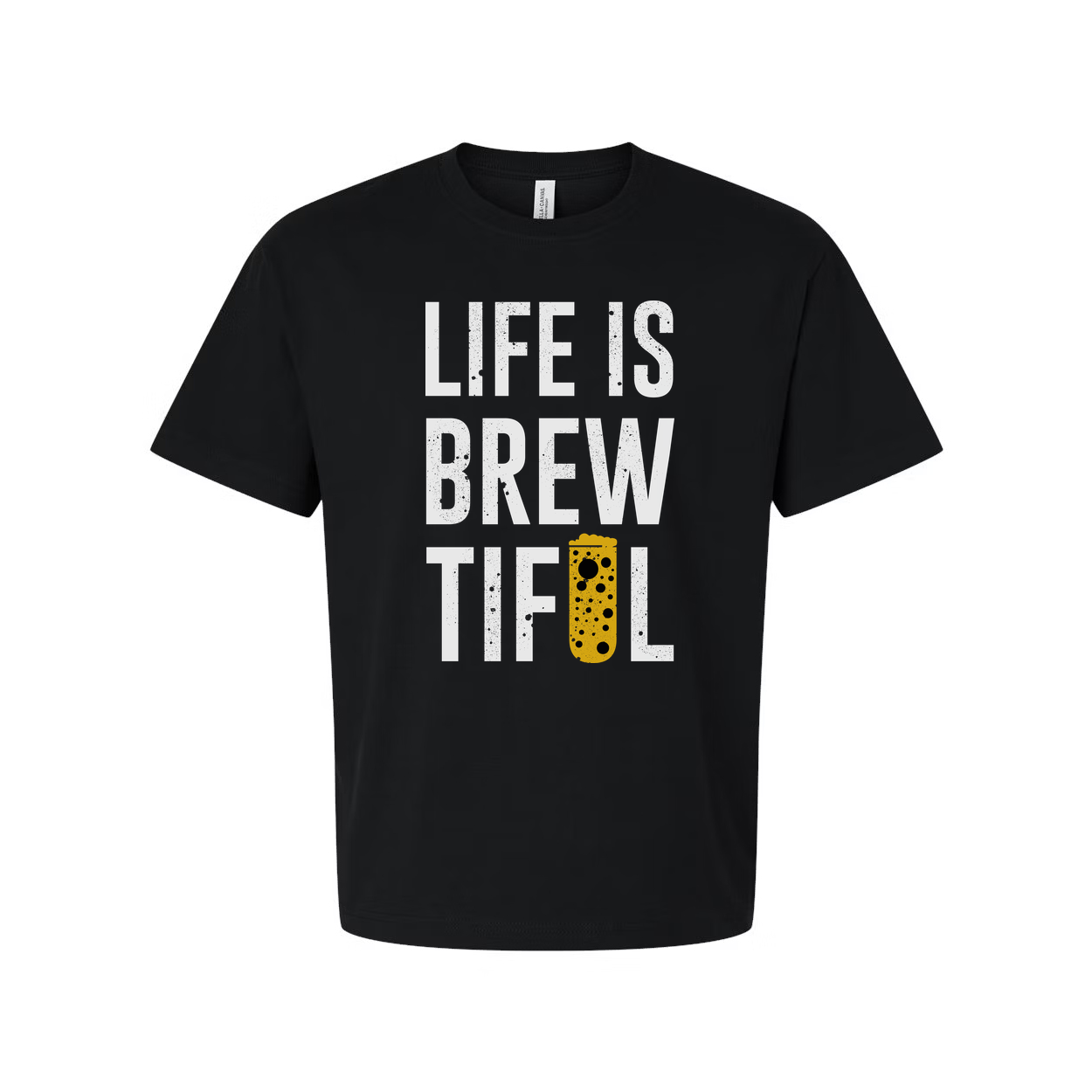 Life Is Brewtiful Beer Graphic T Shirt Unisex Short Sleeve Tee For Beer Lovers Everywhere