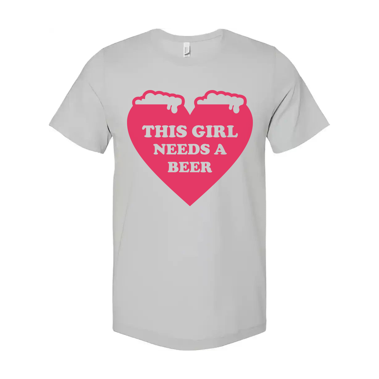 This Girl Needs A Beer Graphic Unisex Short Sleeve T Shirt For Casual Wear And Everyday Style