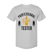 Professional Beer Tester Graphic Tee For Unisex Fit With Bottle Icon Design And Artwork