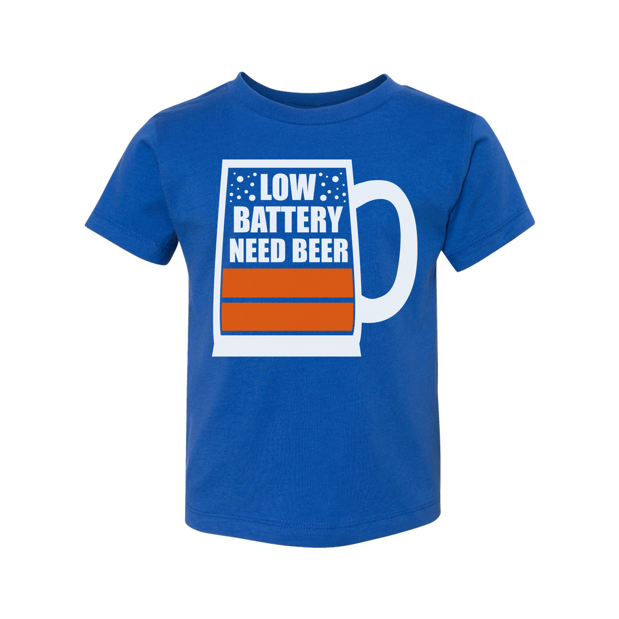 Unisex Beer Mug Graphic T Shirt With Low Battery Need Beer