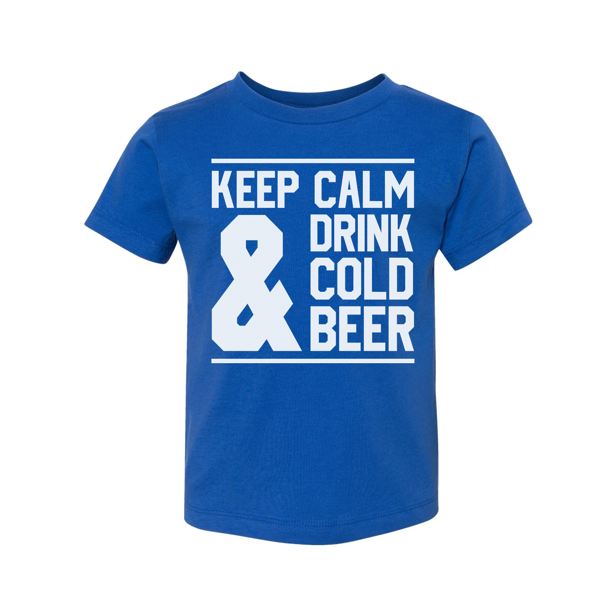 Keep Calm Drink Cold Beer Graphic Tee For Unisex Casual Wear All Day Comfort And Everyday Use