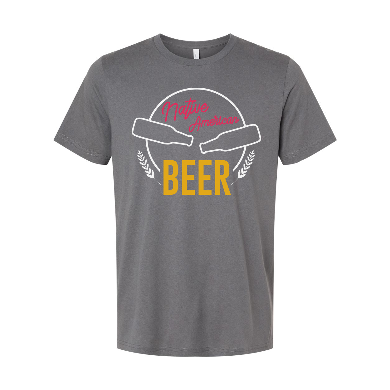 Native American Beer Graphic T Shirt For Unisex Short Sleeve Casual Wear And Everyday Use