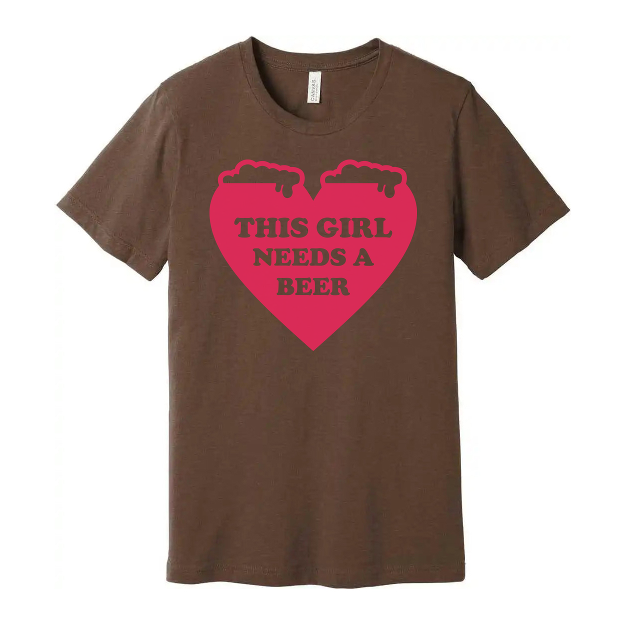 This Girl Needs A Beer Graphic Unisex Short Sleeve T Shirt For Casual Wear And Everyday Style